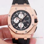 Best Quality Audemars Piguet Royal Oak Offshore 44mm watch Rose Gold Silver Sub-dials
